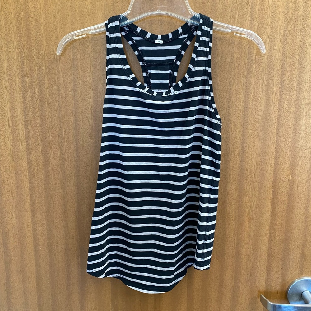 Lululemon Striped racer back Tank small